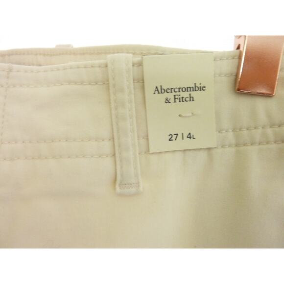 NWT Abercrombie & Fitch Cream Wide Leg Minimalist Pants 27 - Picture 3 of 7